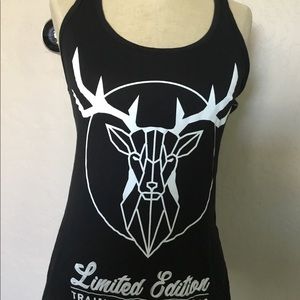New ladies Race back Tank Top black